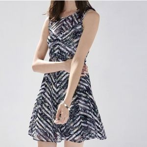 Parker Miravella sleeveless Mesh Flare Dress